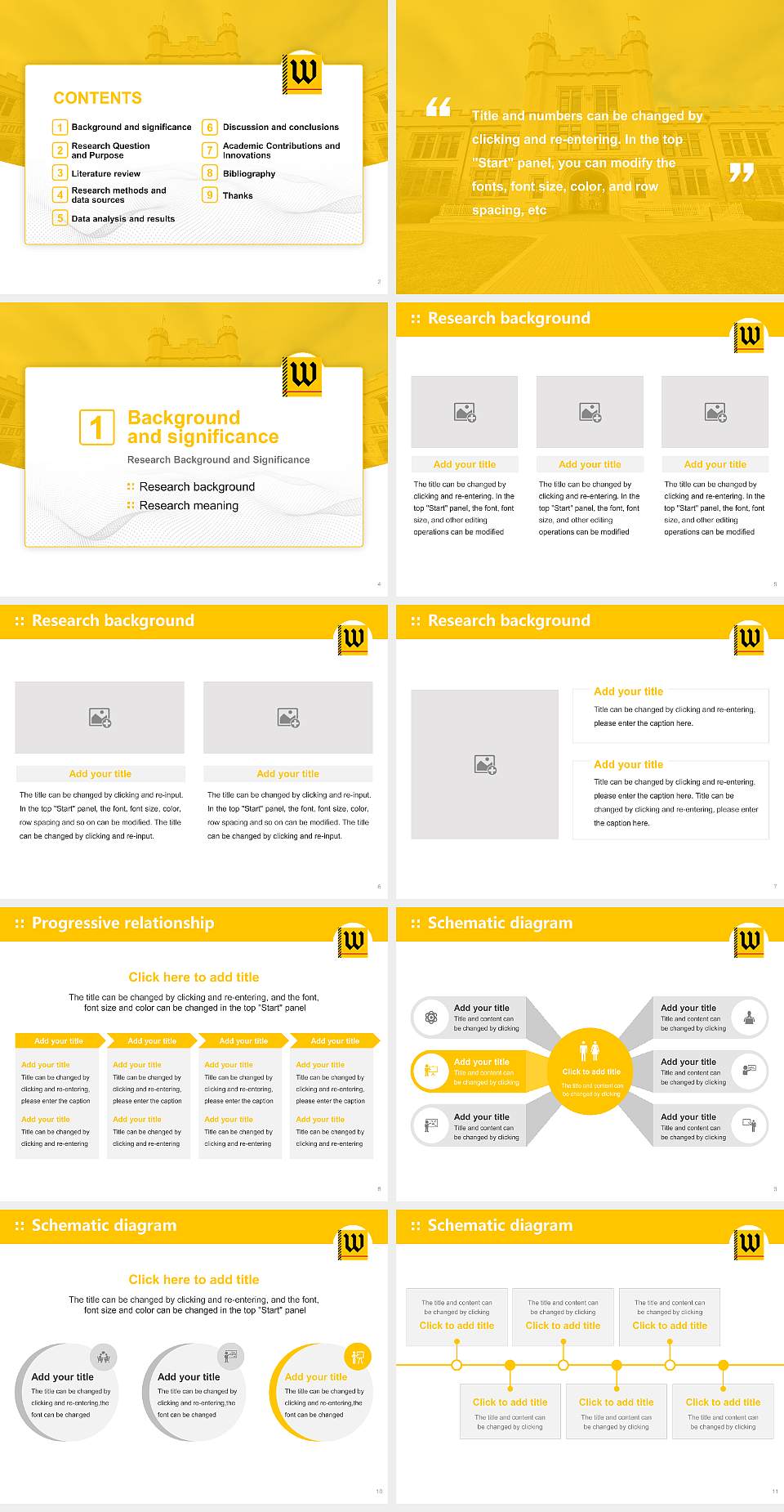 The College of Wooster Graduation Thesis Defense PPT Template4:3 ratio PPT effect preview image2