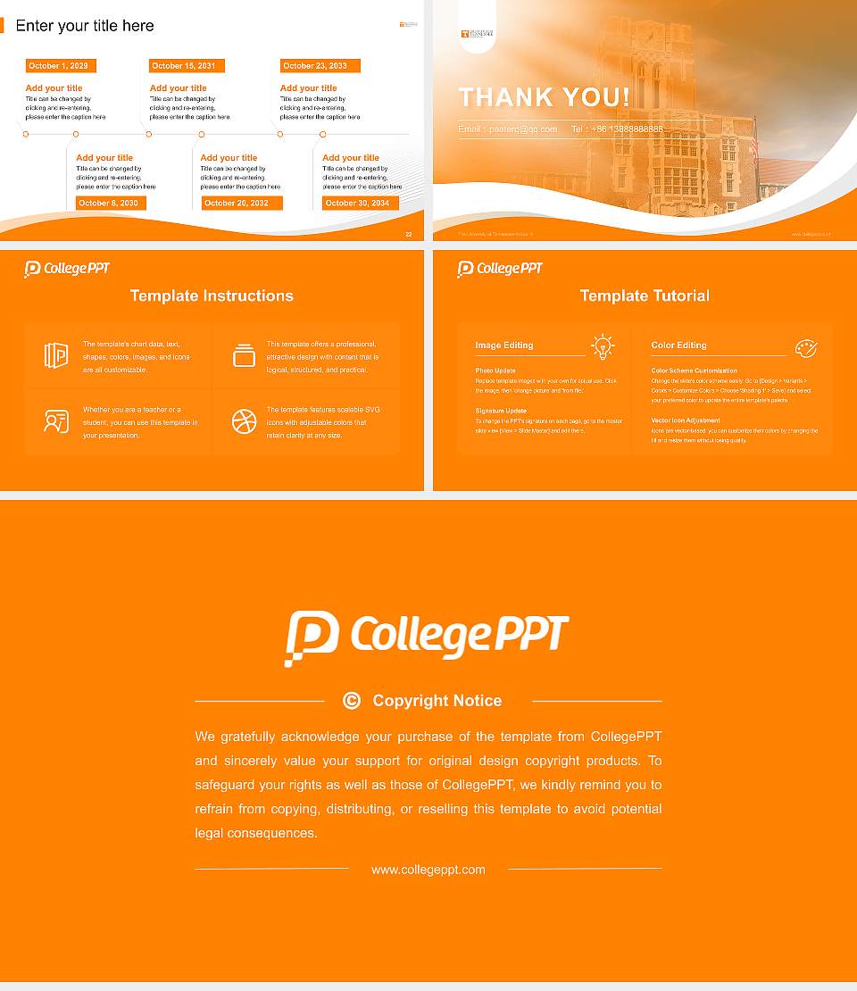 The University of Tennessee-Knoxville Lecture Sharing and Networking Event PPT Template16:9 ratio PPT effect preview image4