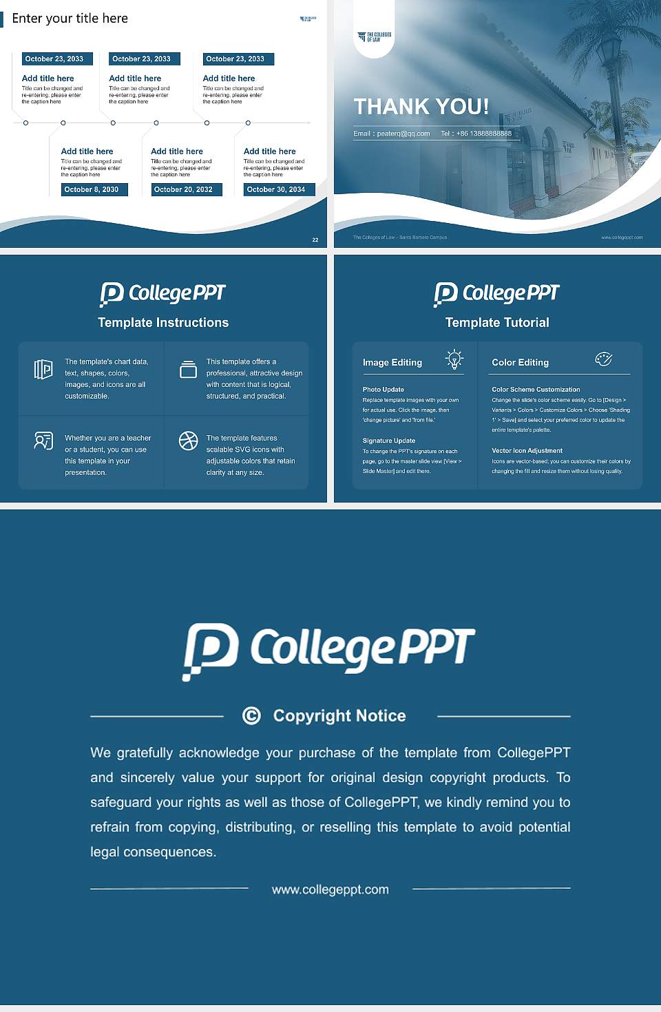 The Colleges of Law – Santa Barbara Campus Lecture Sharing and Networking Event PPT Template4:3 ratio PPT effect preview image4