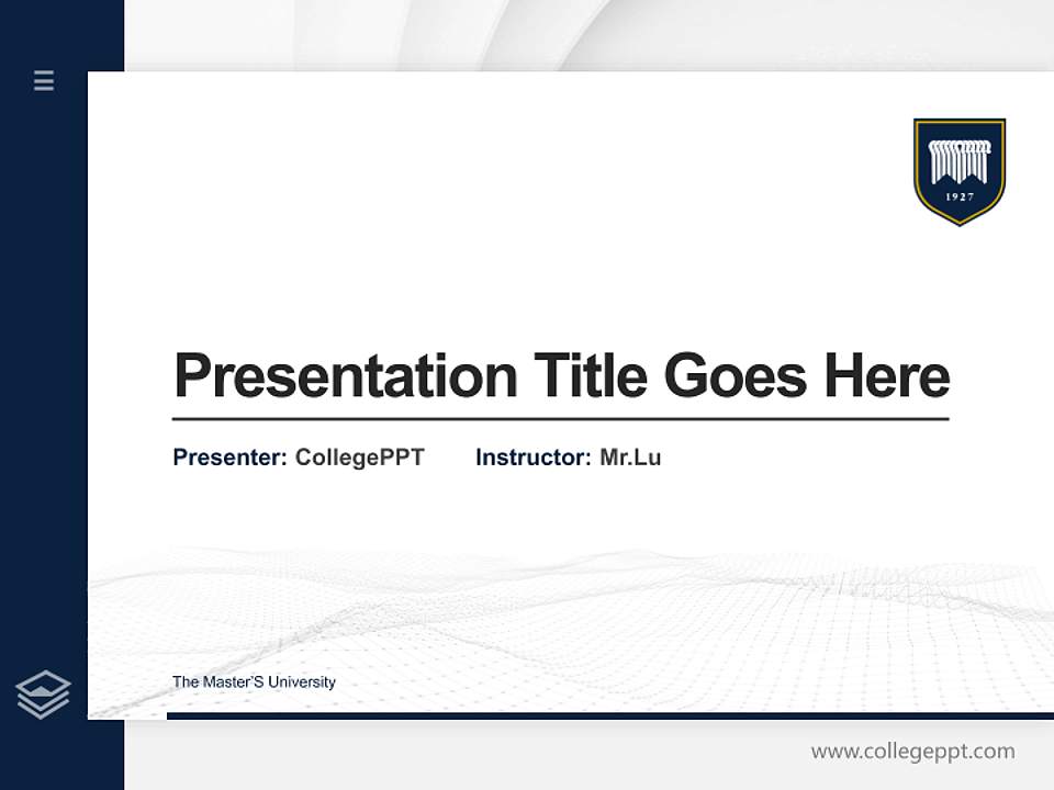 The Master’S University Thesis Proposal/Graduation Defense PPT Template4:3 ratio PPT effect preview image5