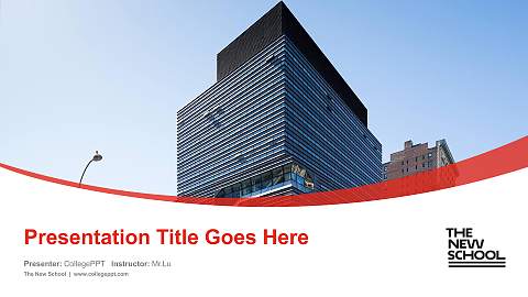 The New School Course/Courseware Creation PPT Template