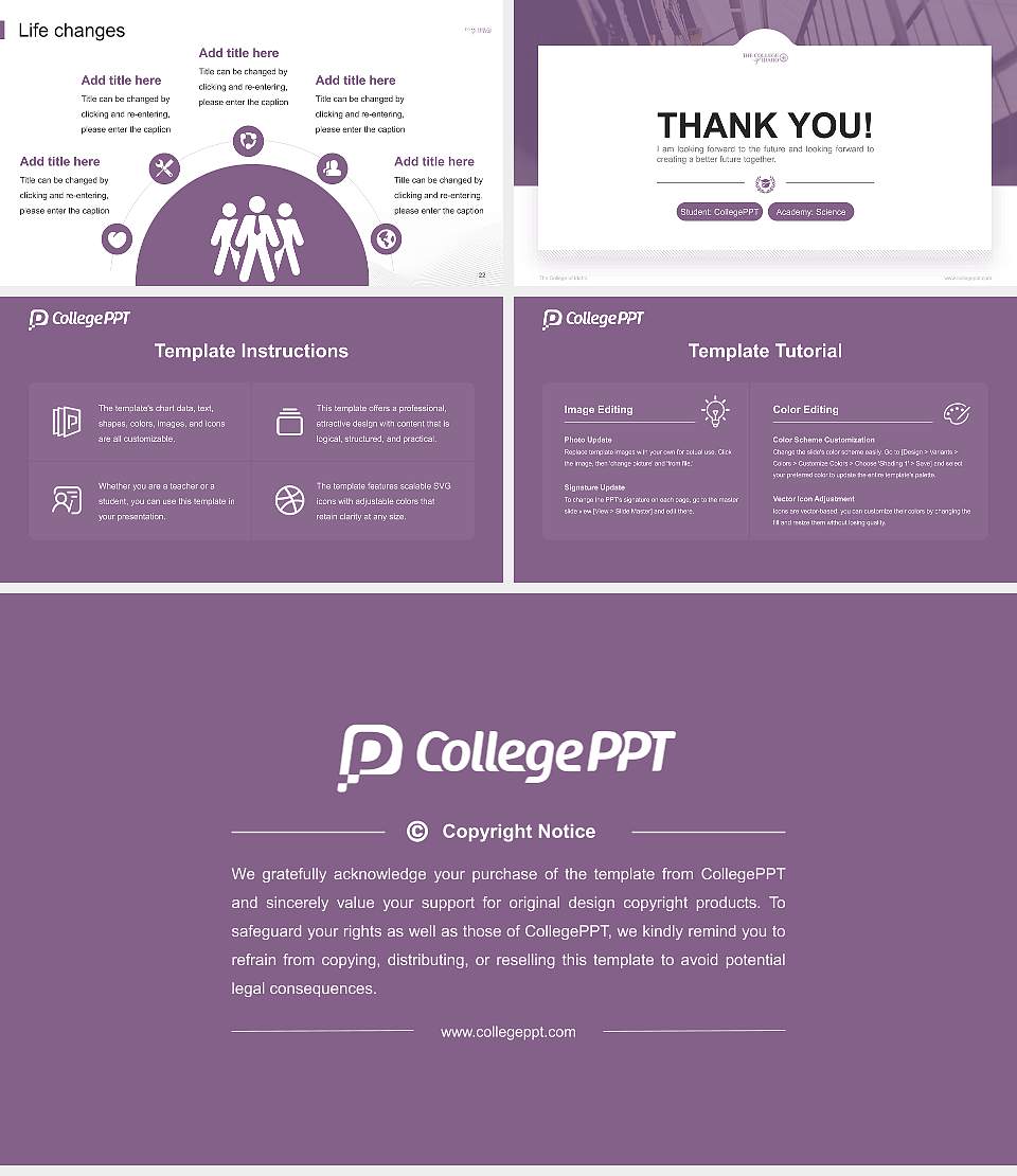 The College of Idaho National Scholarship Defense PPT Template16:9 ratio PPT effect preview image4