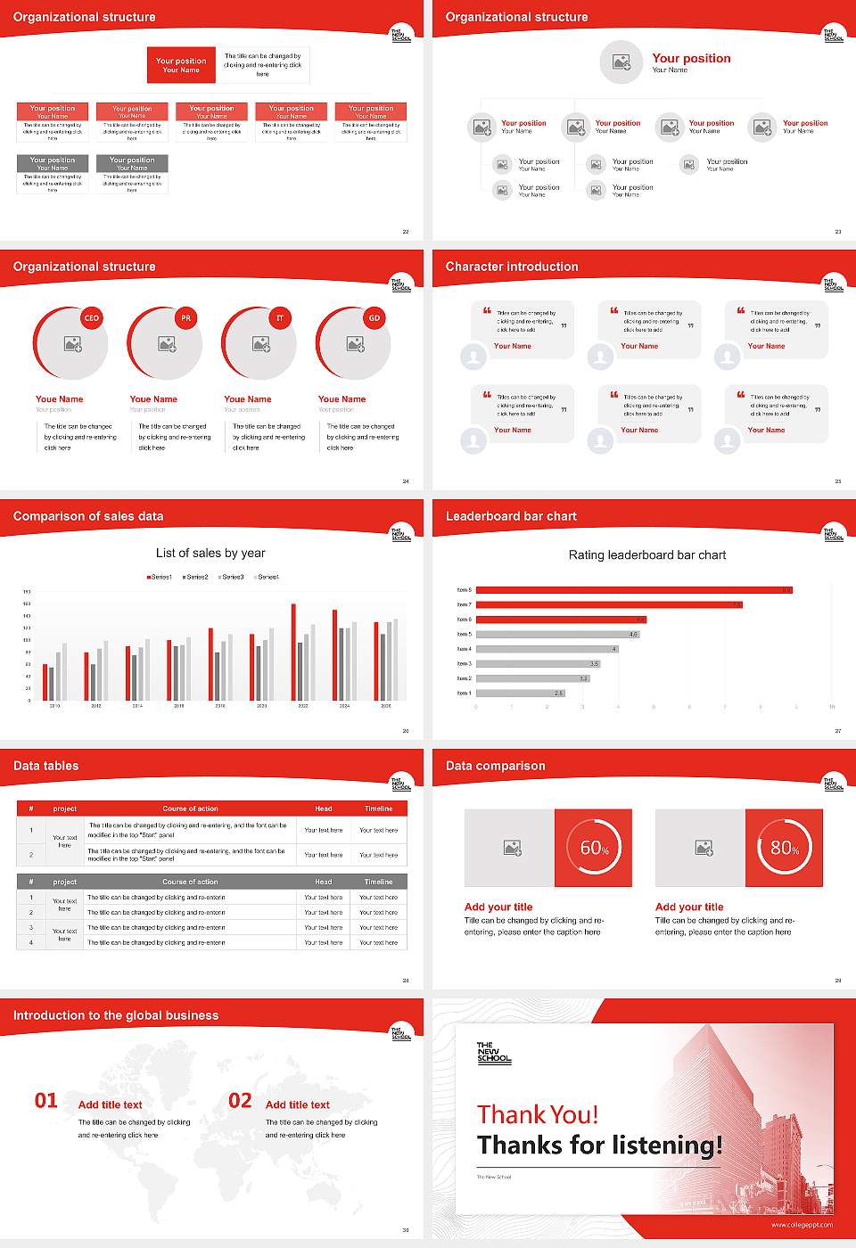 The New School Academic Presentation/Research Findings Report PPT Template16:9 ratio PPT effect preview image4