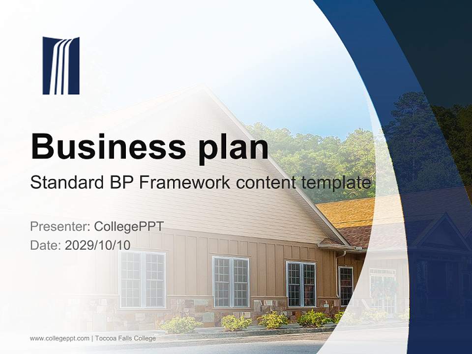 Toccoa Falls College Competition/Entrepreneurship Contest PPT Template4:3 ratio PPT effect preview image9