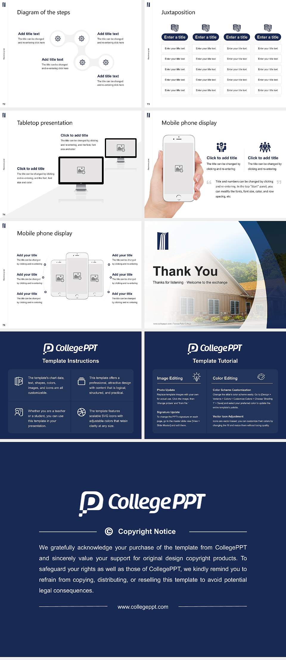 Toccoa Falls College Competition/Entrepreneurship Contest PPT Template4:3 ratio PPT effect preview image9