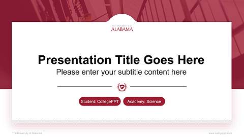 The University of Alabama National Scholarship Defense PPT Template