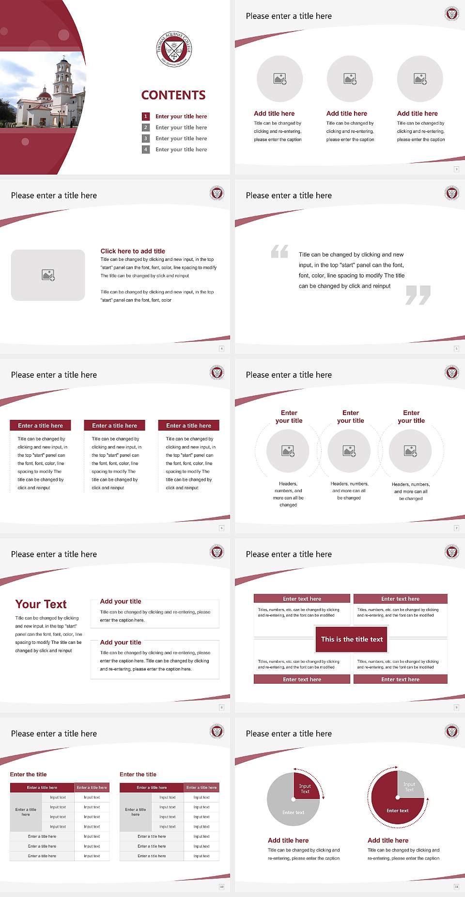 Thomas Aquinas College Course/Courseware Creation PPT Template4:3 ratio PPT effect preview image2