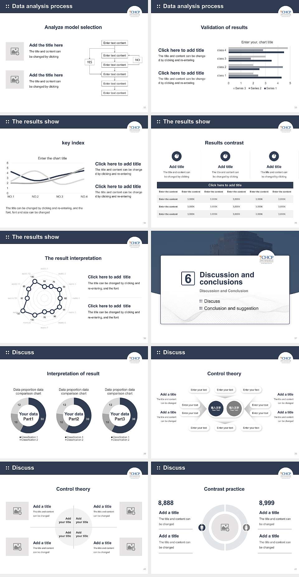 The College of Health Care Professions-Houston Southwest Graduation Thesis Defense PPT Template4:3 ratio PPT effect preview image5