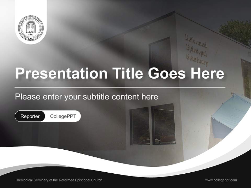 Theological Seminary of the Reformed Episcopal Church Lecture Sharing and Networking Event PPT Template4:3 ratio PPT effect preview image4