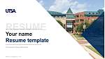 The University of Texas at San Antonio Resume PPT Template