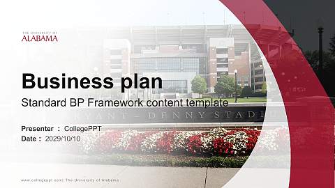 The University of Alabama Competition/Entrepreneurship Contest PPT Template
