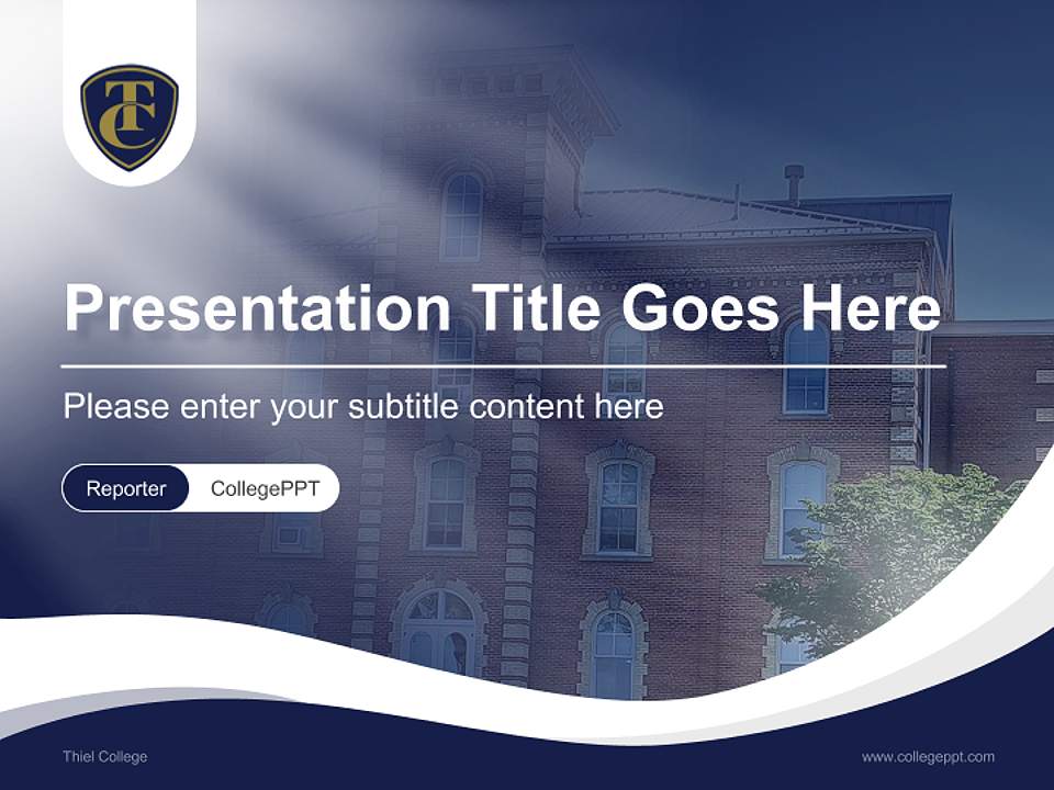 Thiel College Lecture Sharing and Networking Event PPT Template4:3 ratio PPT effect preview image4