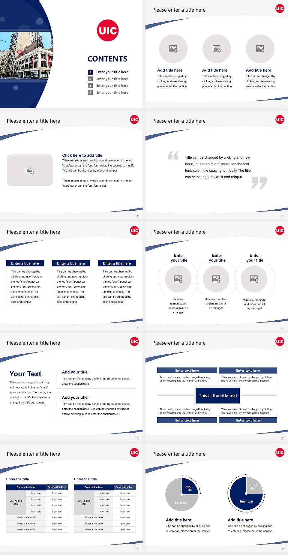 University of Illinois Chicago School of Law Course/Courseware Creation PPT Template4:3 ratio PPT effect preview image2