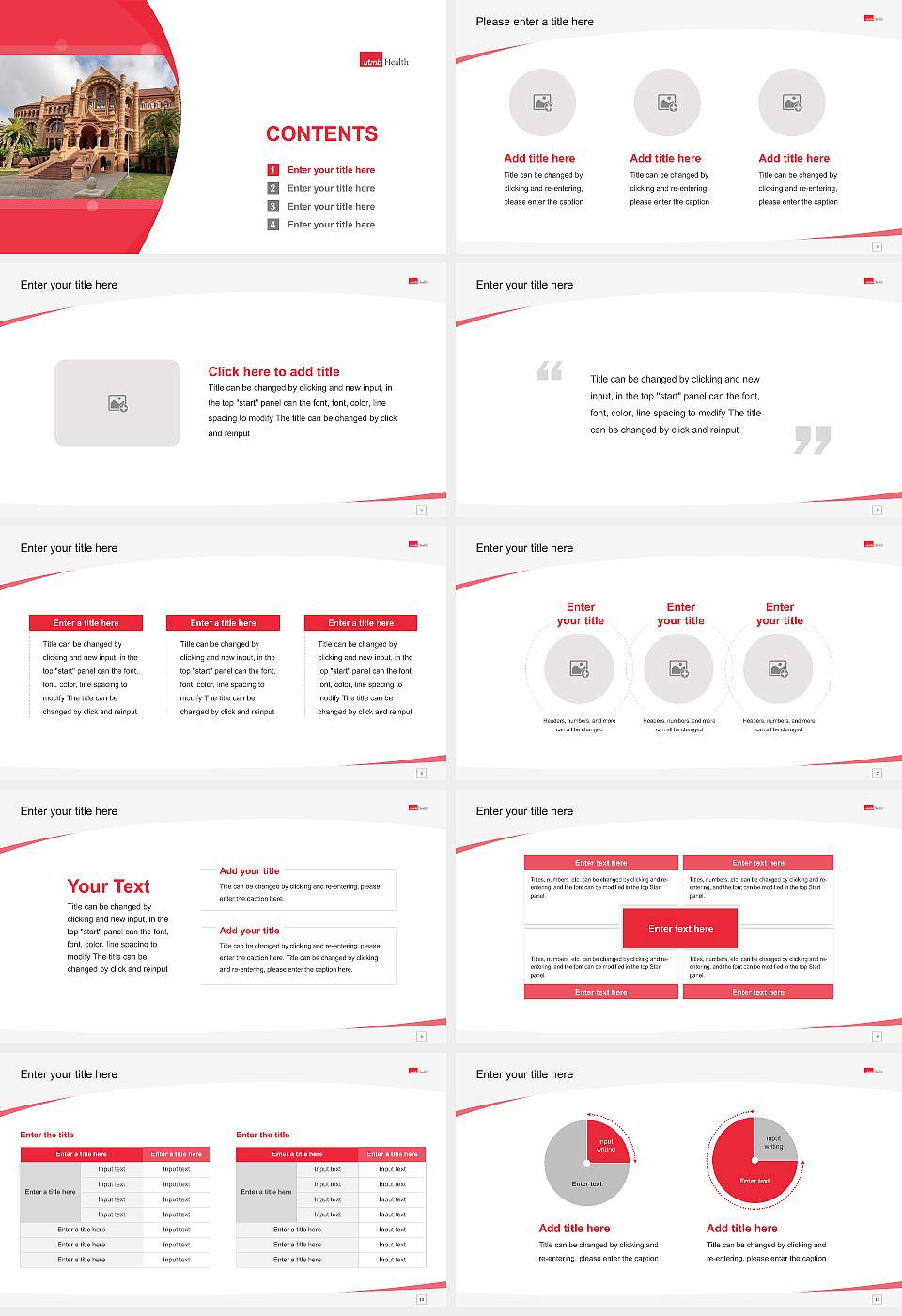 The University of Texas Medical Branch at Galveston Course/Courseware Creation PPT Template16:9 ratio PPT effect preview image2