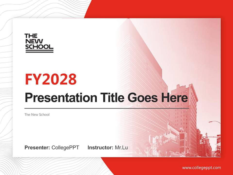 The New School Academic Presentation/Research Findings Report PPT Template4:3 ratio PPT effect preview image5