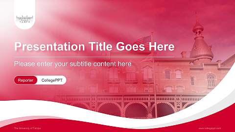 The University of Tampa Lecture Sharing and Networking Event PPT Template