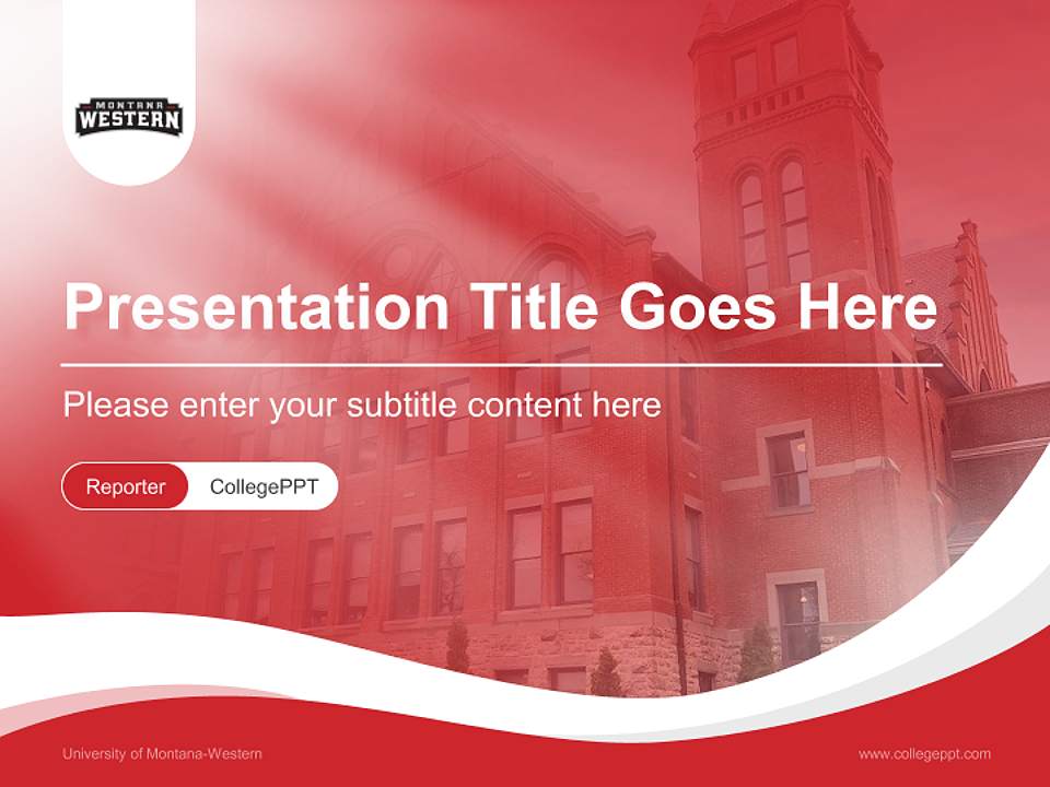 University of Montana-Western Lecture Sharing and Networking Event PPT Template4:3 ratio PPT effect preview image4