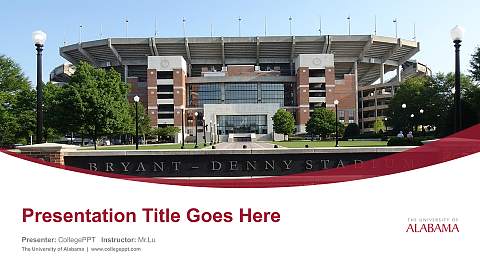The University of Alabama Course/Courseware Creation PPT Template