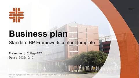 The University of Texas Health Science Center at Houston Competition/Entrepreneurship Contest PPT Template