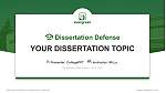The Evergreen State College Graduation Thesis Defense PPT Template