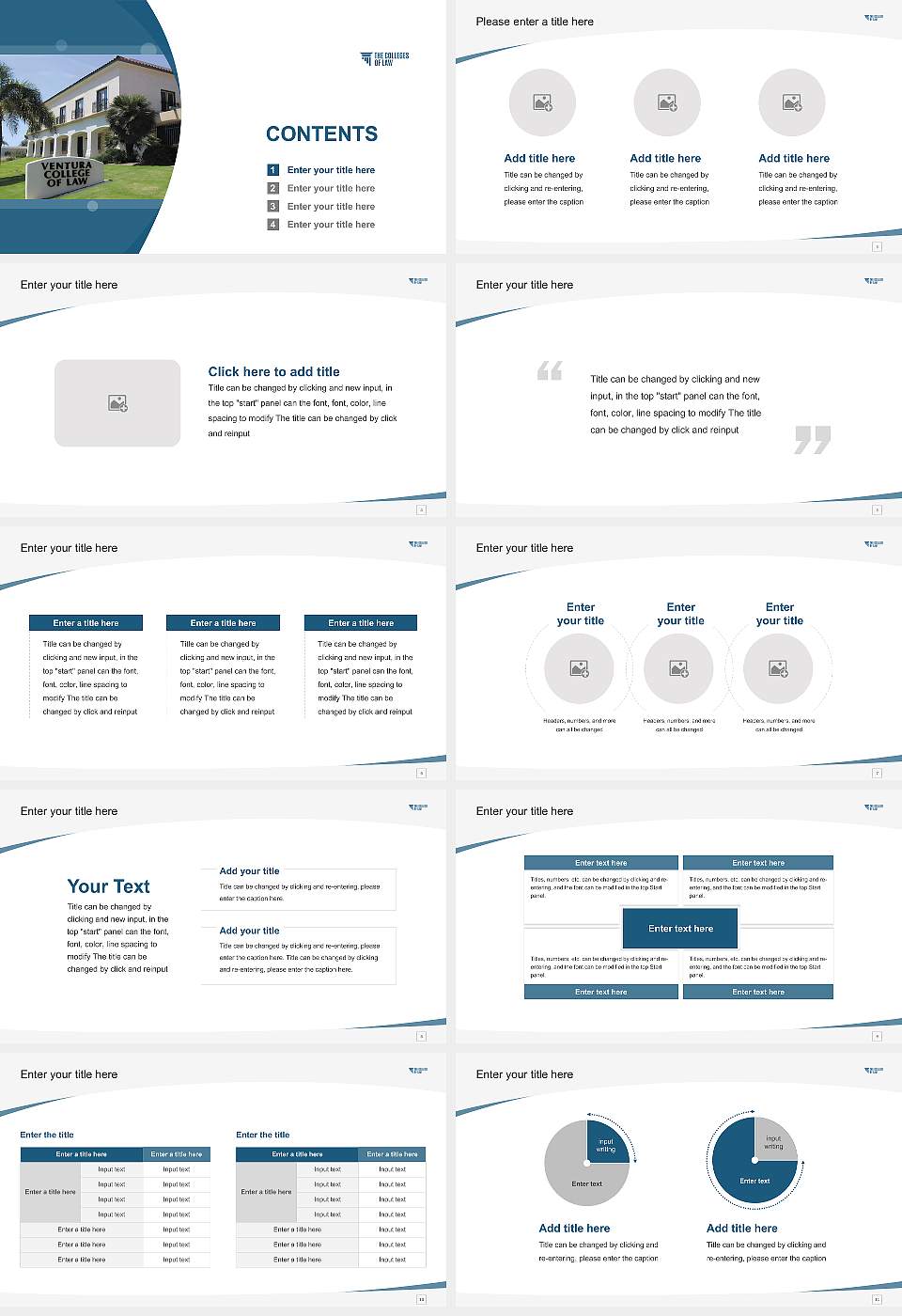 The Colleges of Law – Ventura Campus Course/Courseware Creation PPT Template16:9 ratio PPT effect preview image2