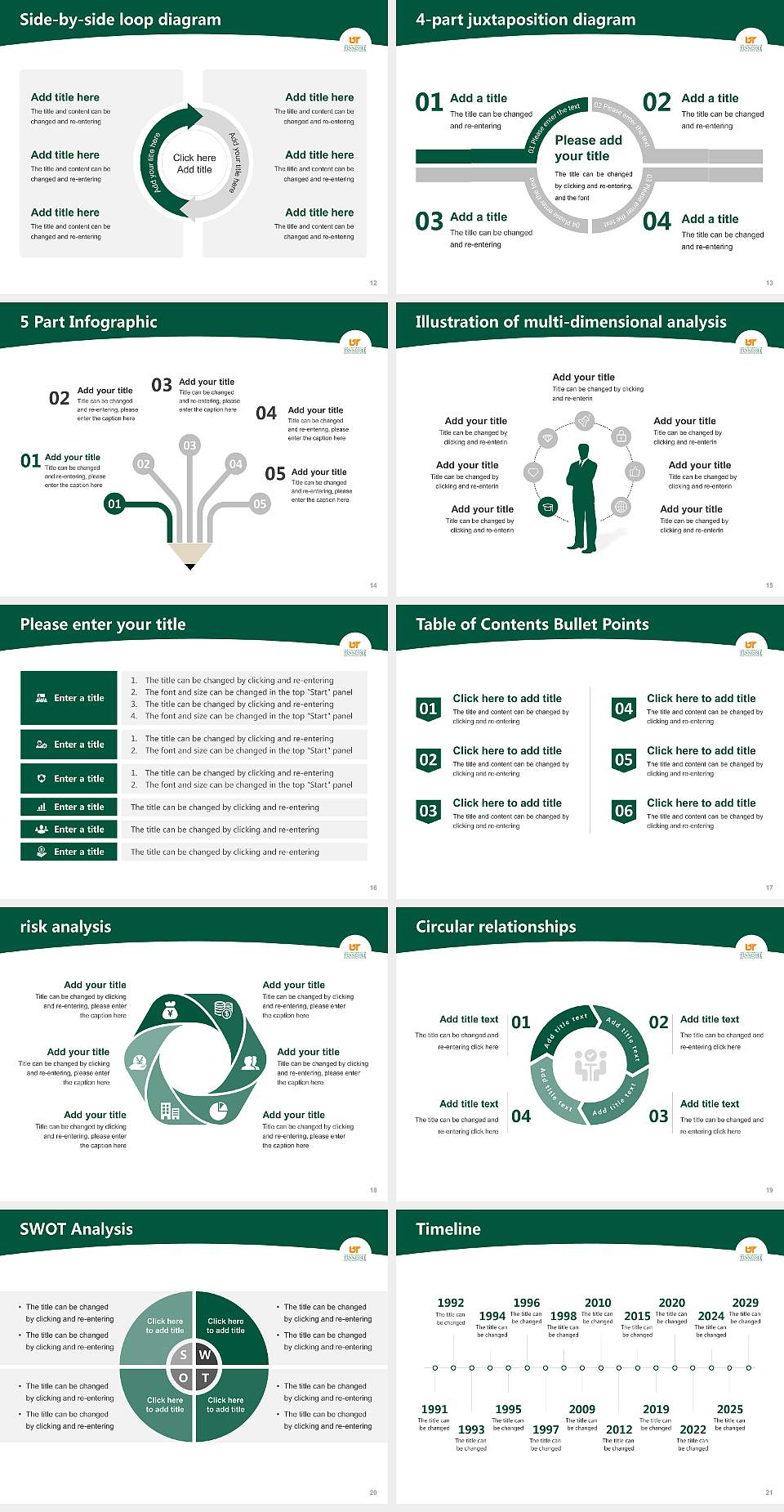 The University of Tennessee Health Science Center Academic Presentation/Research Findings Report PPT Template4:3 ratio PPT effect preview image3