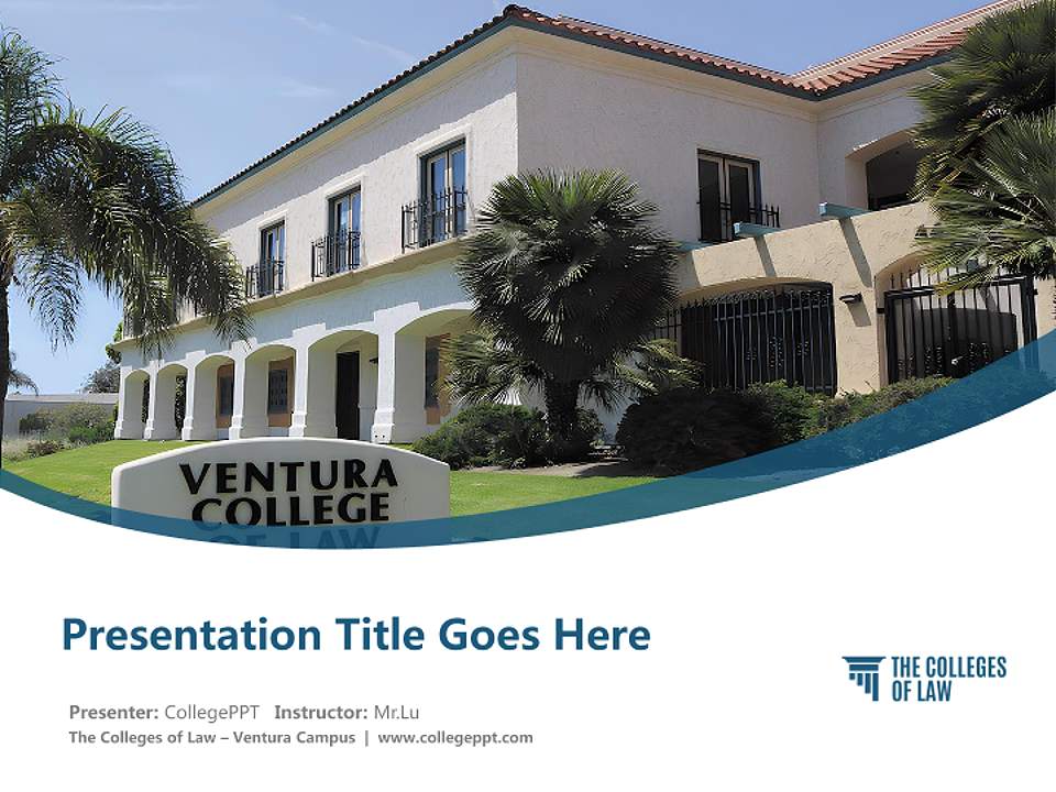 The Colleges of Law – Ventura Campus Course/Courseware Creation PPT Template4:3 ratio PPT effect preview image5