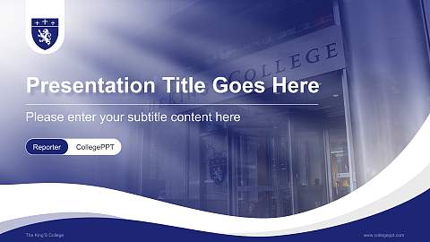 The King’S College Lecture Sharing and Networking Event PPT Template