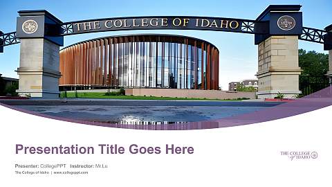 The College of Idaho Course/Courseware Creation PPT Template