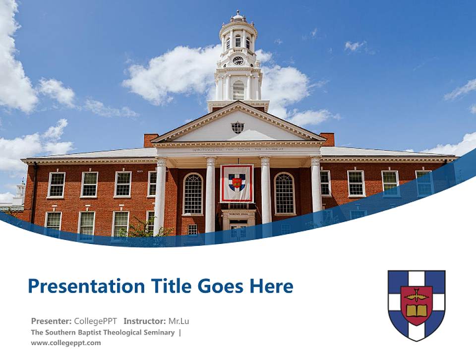 The Southern Baptist Theological Seminary Course/Courseware Creation PPT Template4:3 ratio PPT effect preview image5