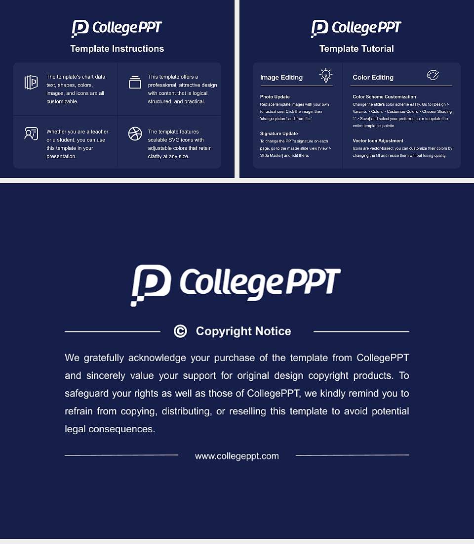 Thiel College Course/Courseware Creation PPT Template4:3 ratio PPT effect preview image5