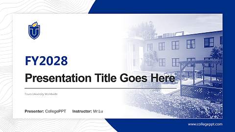 Touro University Worldwide Academic Presentation/Research Findings Report PPT Template