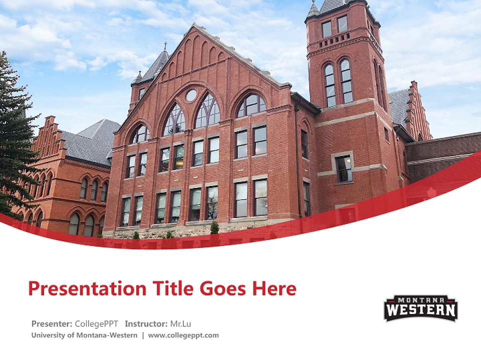 University of Montana-Western Course/Courseware Creation PPT Template4:3 ratio PPT effect preview image5