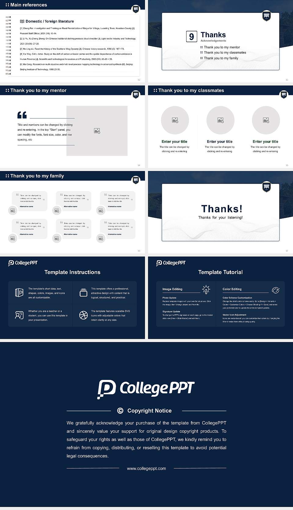 The Master’S University Graduation Thesis Defense PPT Template16:9 ratio PPT effect preview image7