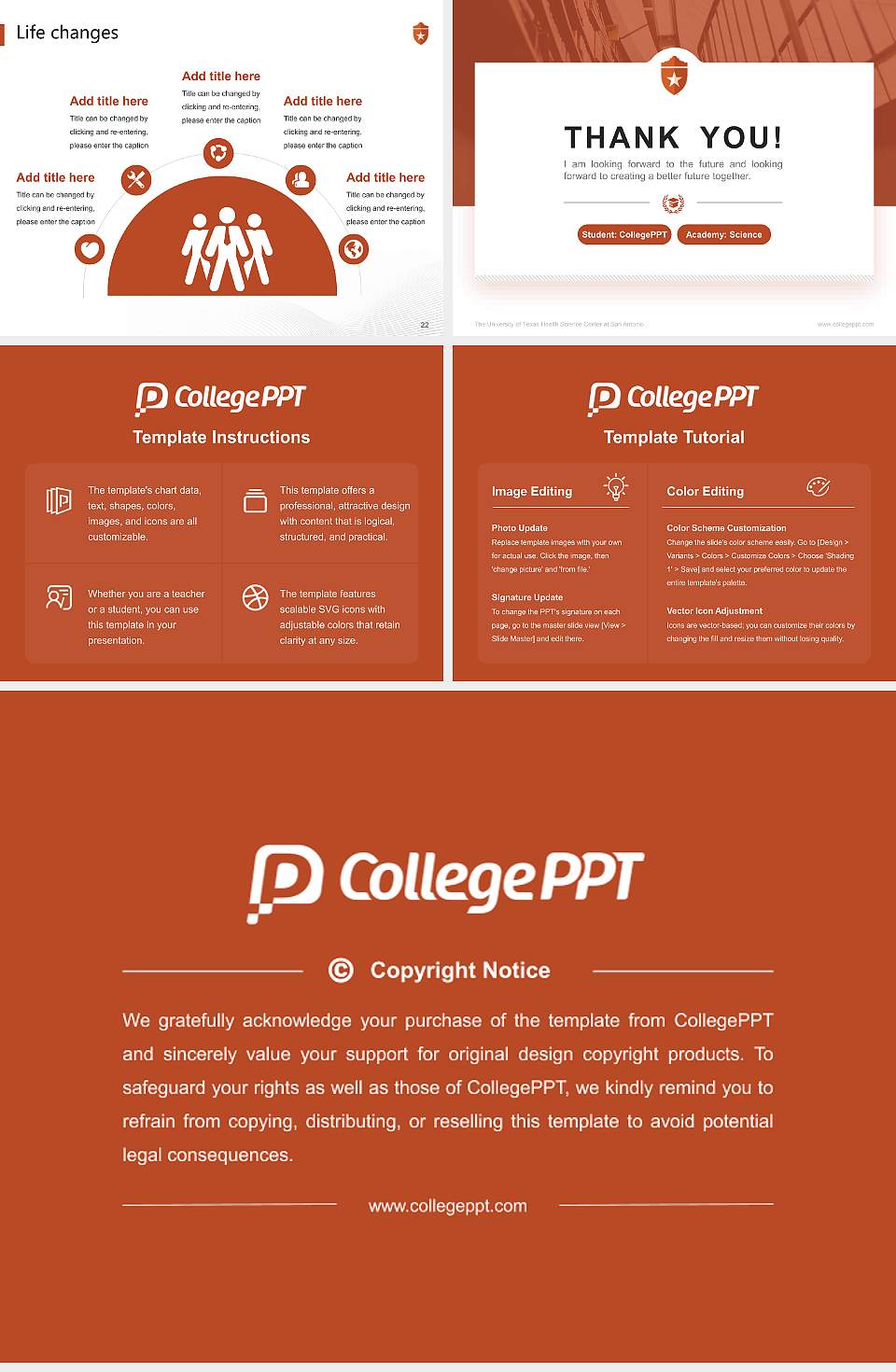 The University of Texas Health Science Center at San Antonio National Scholarship Defense PPT Template4:3 ratio PPT effect preview image4