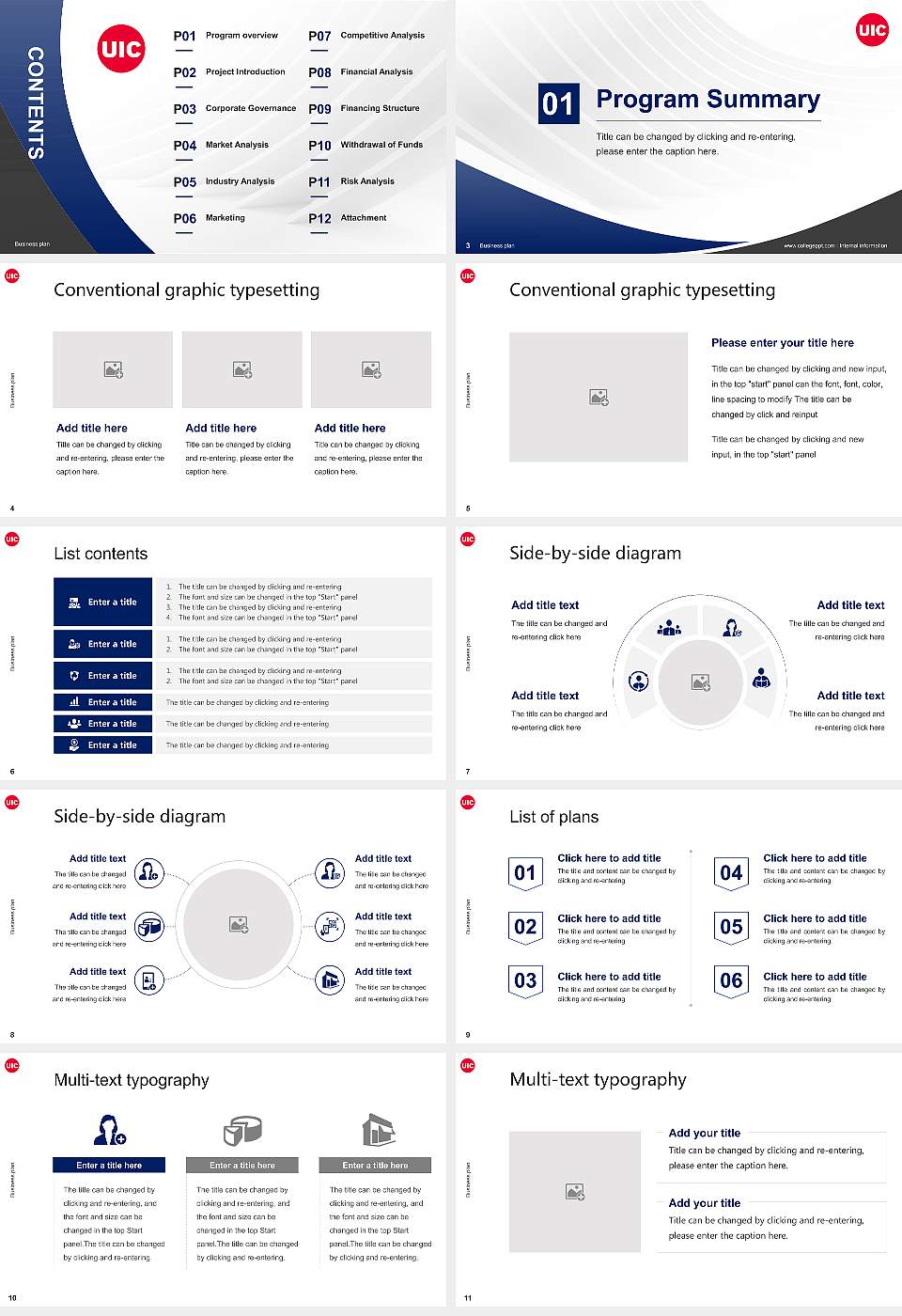 University of Illinois Chicago School of Law Competition/Entrepreneurship Contest PPT Template16:9 ratio PPT effect preview image2