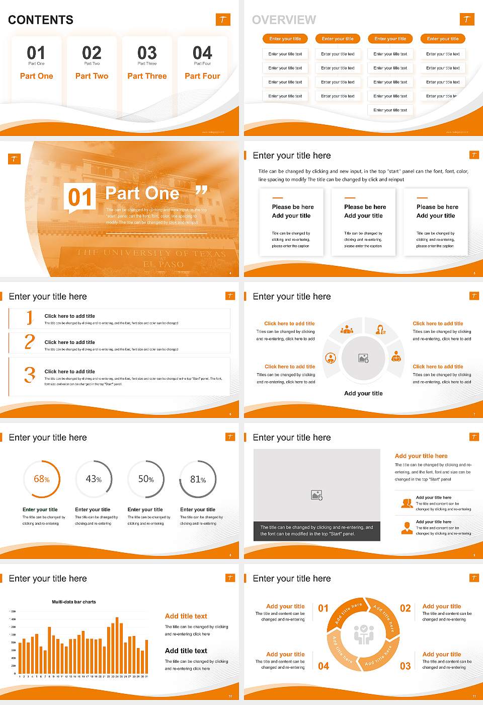 The University of Texas at El Paso Lecture Sharing and Networking Event PPT Template16:9 ratio PPT effect preview image2