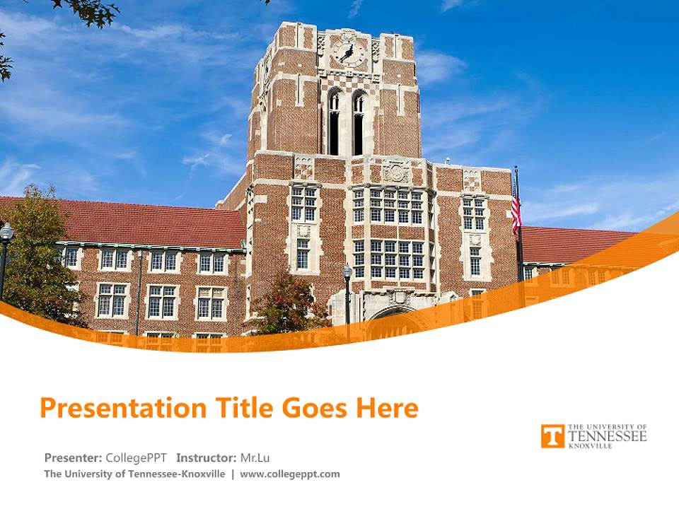 The University of Tennessee-Knoxville Course/Courseware Creation PPT Template4:3 ratio PPT effect preview image5