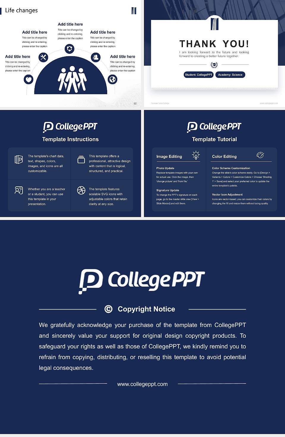 Toccoa Falls College National Scholarship Defense PPT Template4:3 ratio PPT effect preview image4