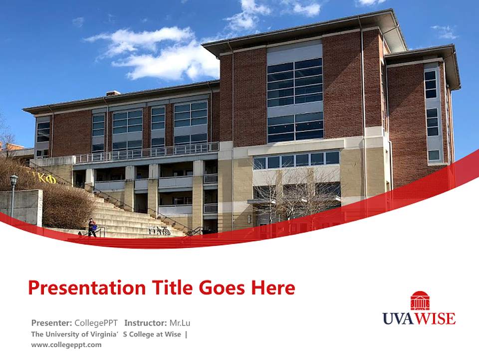 The University of Virginia’S College at Wise Course/Courseware Creation PPT Template4:3 ratio PPT effect preview image5