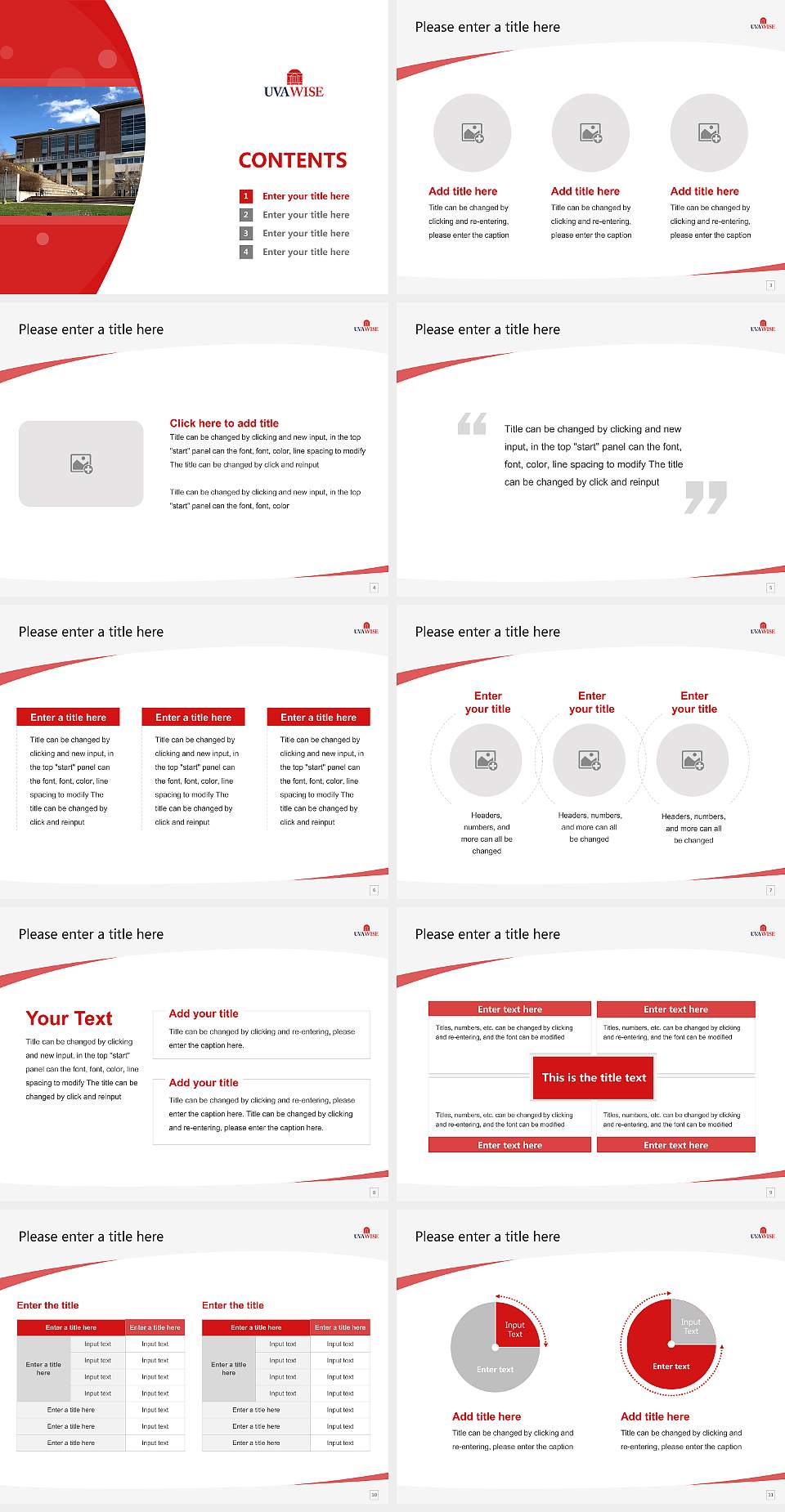 The University of Virginia’S College at Wise Course/Courseware Creation PPT Template4:3 ratio PPT effect preview image2
