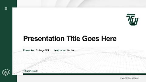 Tiffin University Thesis Proposal/Graduation Defense PPT Template