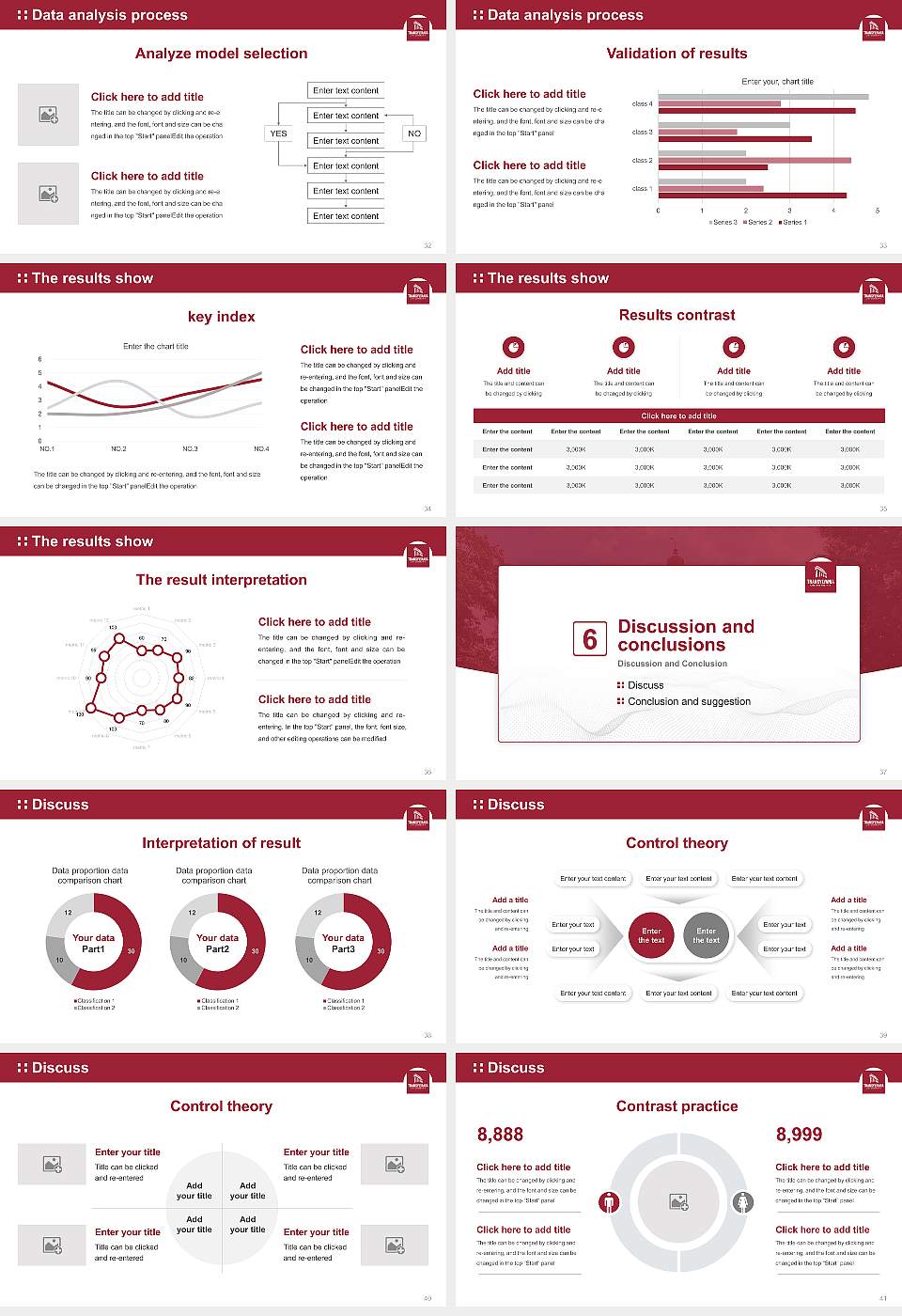 Transylvania University Graduation Thesis Defense PPT Template16:9 ratio PPT effect preview image5