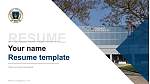 Trident University International Resume PPT Template