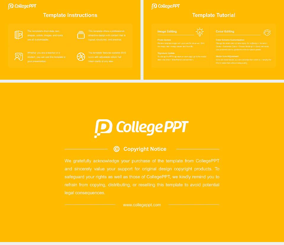 Towson University Academic Presentation/Research Findings Report PPT Template16:9 ratio PPT effect preview image5