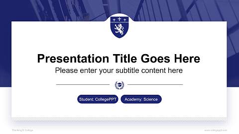 The King’S College National Scholarship Defense PPT Template