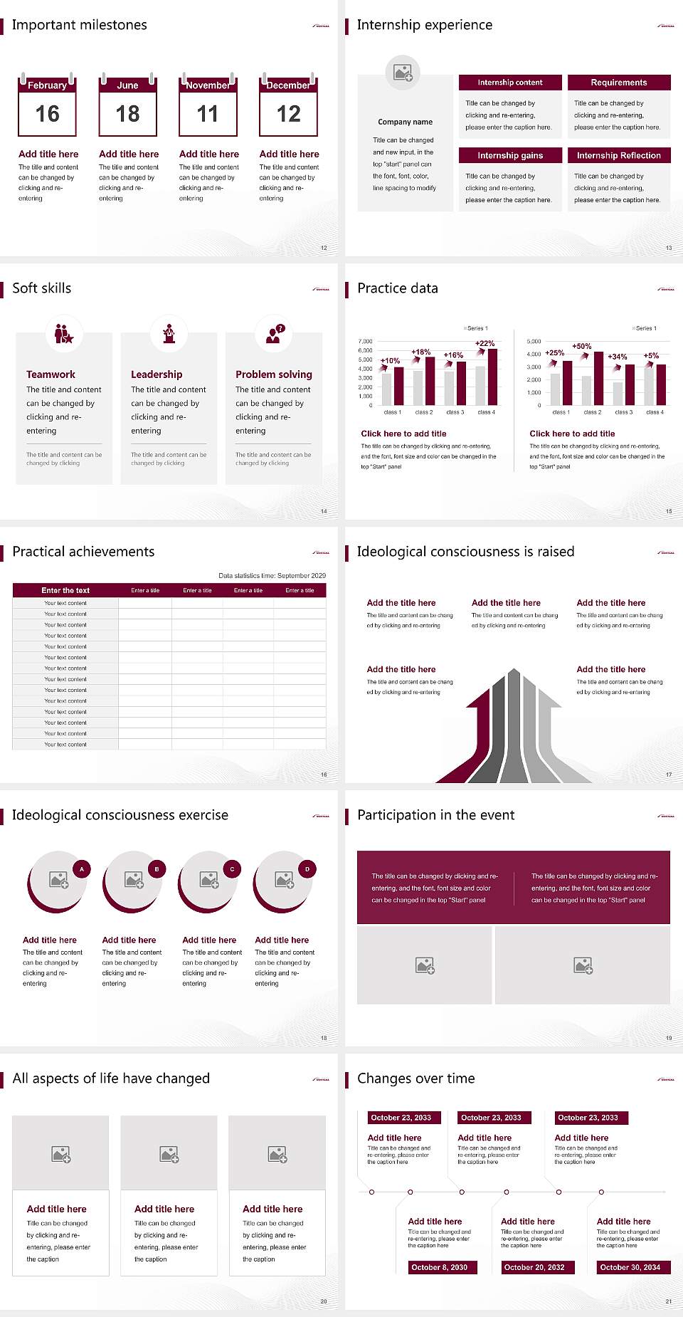 University of Montana National Scholarship Defense PPT Template4:3 ratio PPT effect preview image3