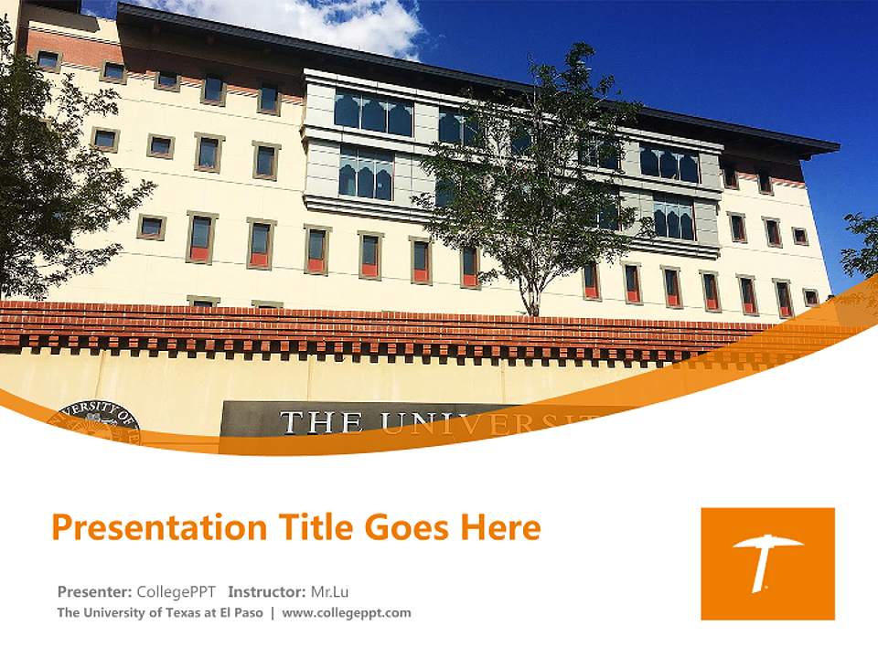 The University of Texas at El Paso Course/Courseware Creation PPT Template4:3 ratio PPT effect preview image5
