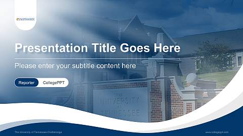 The University of Tennessee-Chattanooga Lecture Sharing and Networking Event PPT Template
