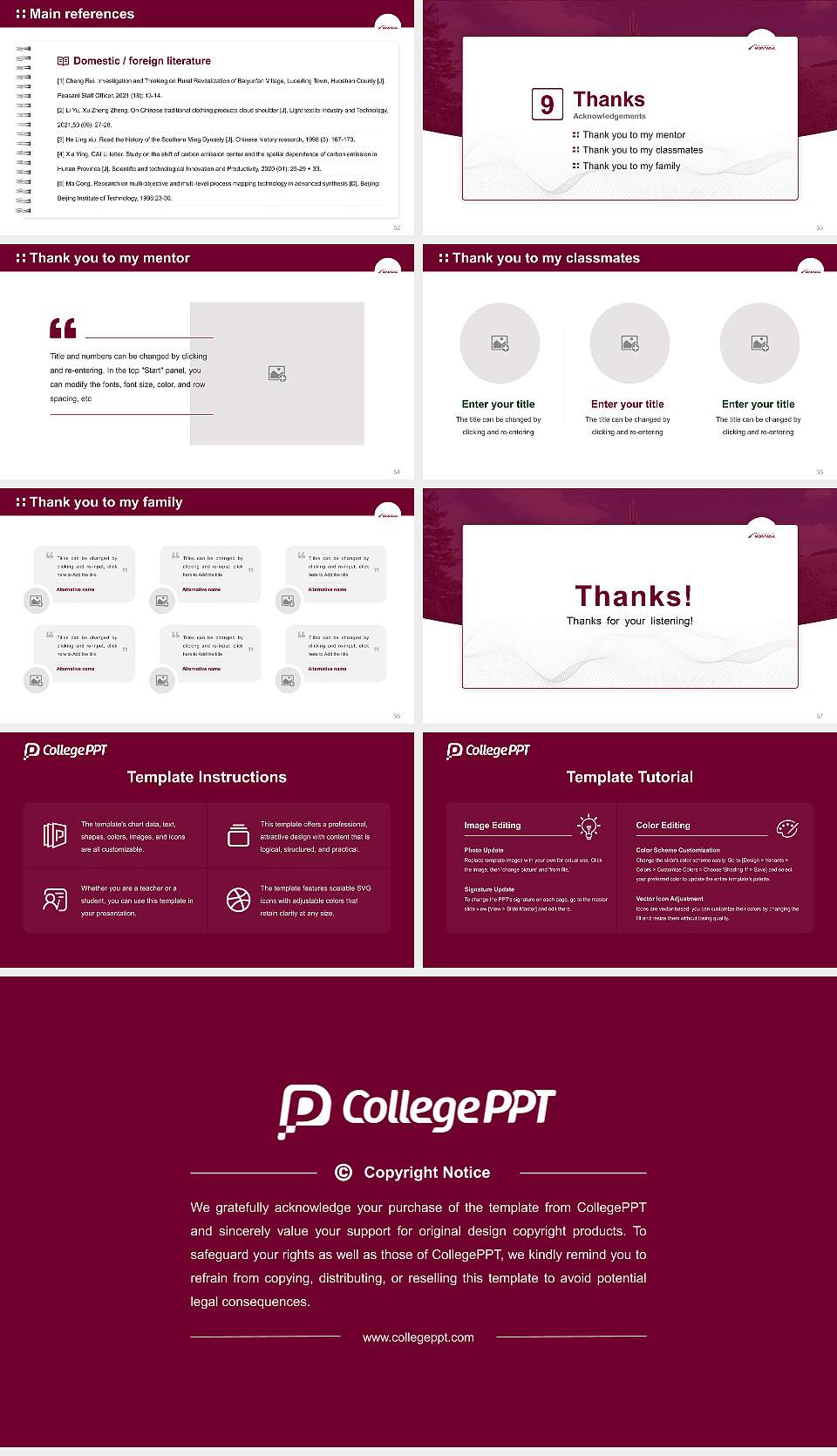 University of Montana Graduation Thesis Defense PPT Template16:9 ratio PPT effect preview image7